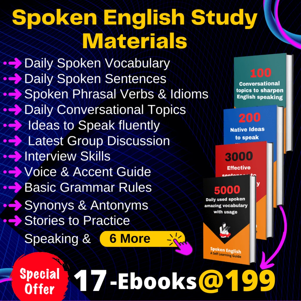 Spoken English Study Material Bundle