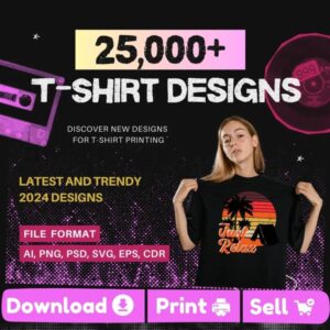 25,000+ T-Shirt Design Mega Bundle