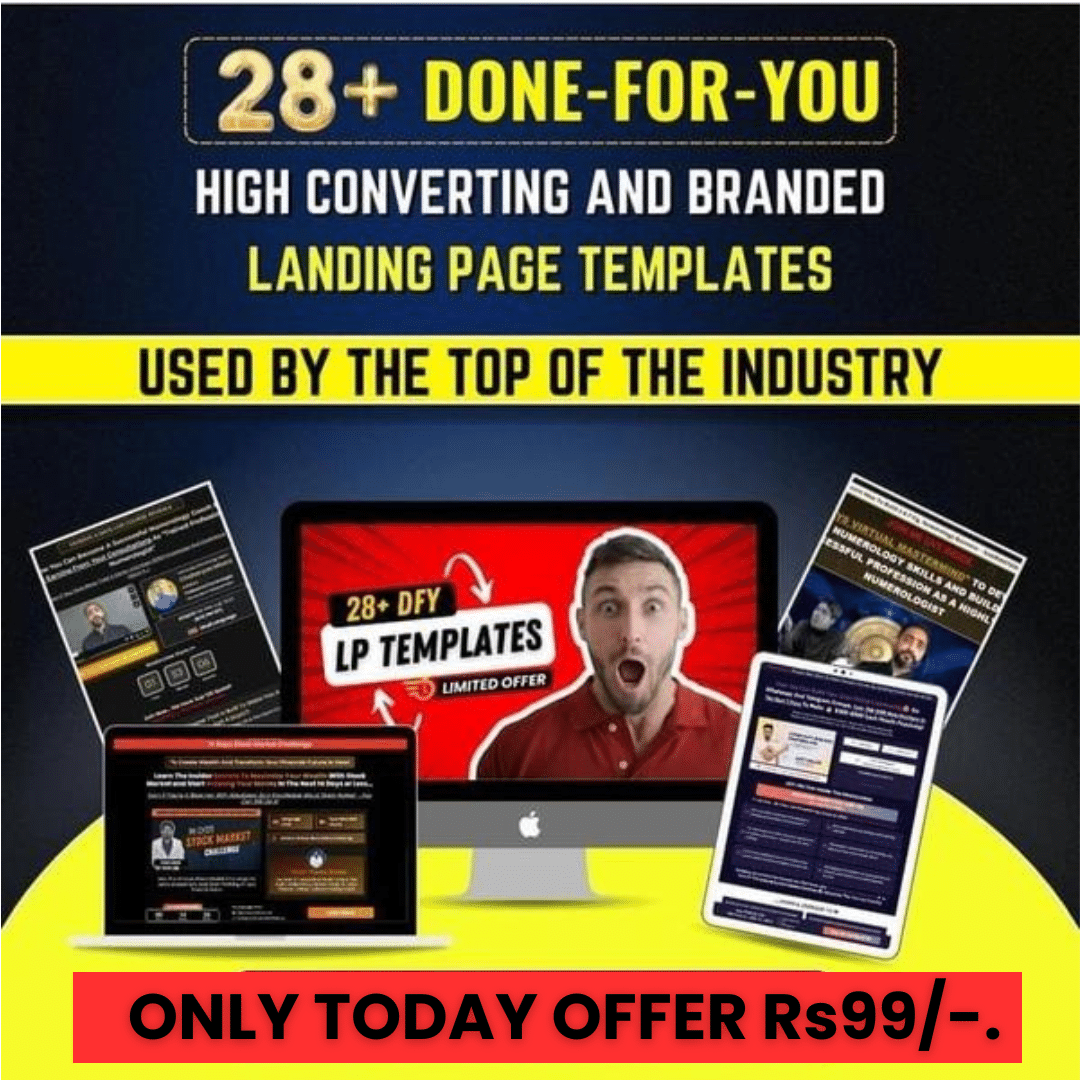28+ Done For You landing page template